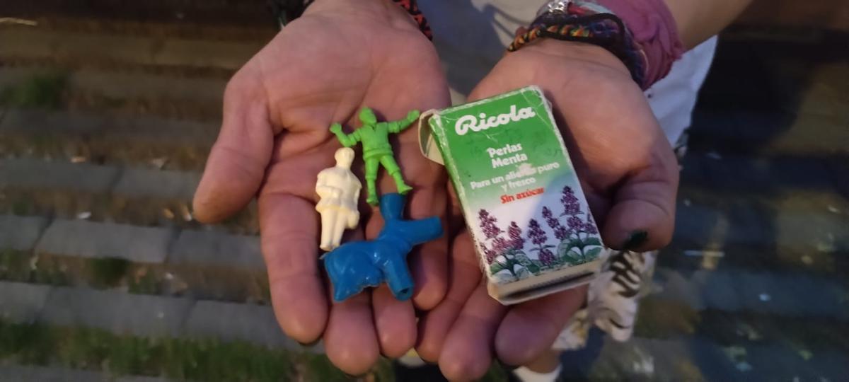 La capseta i els ninous que l'Isidre li va regalar quan estava embarassada