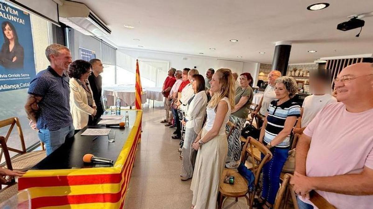 Els militants d'Aliança Catalana a Gironella