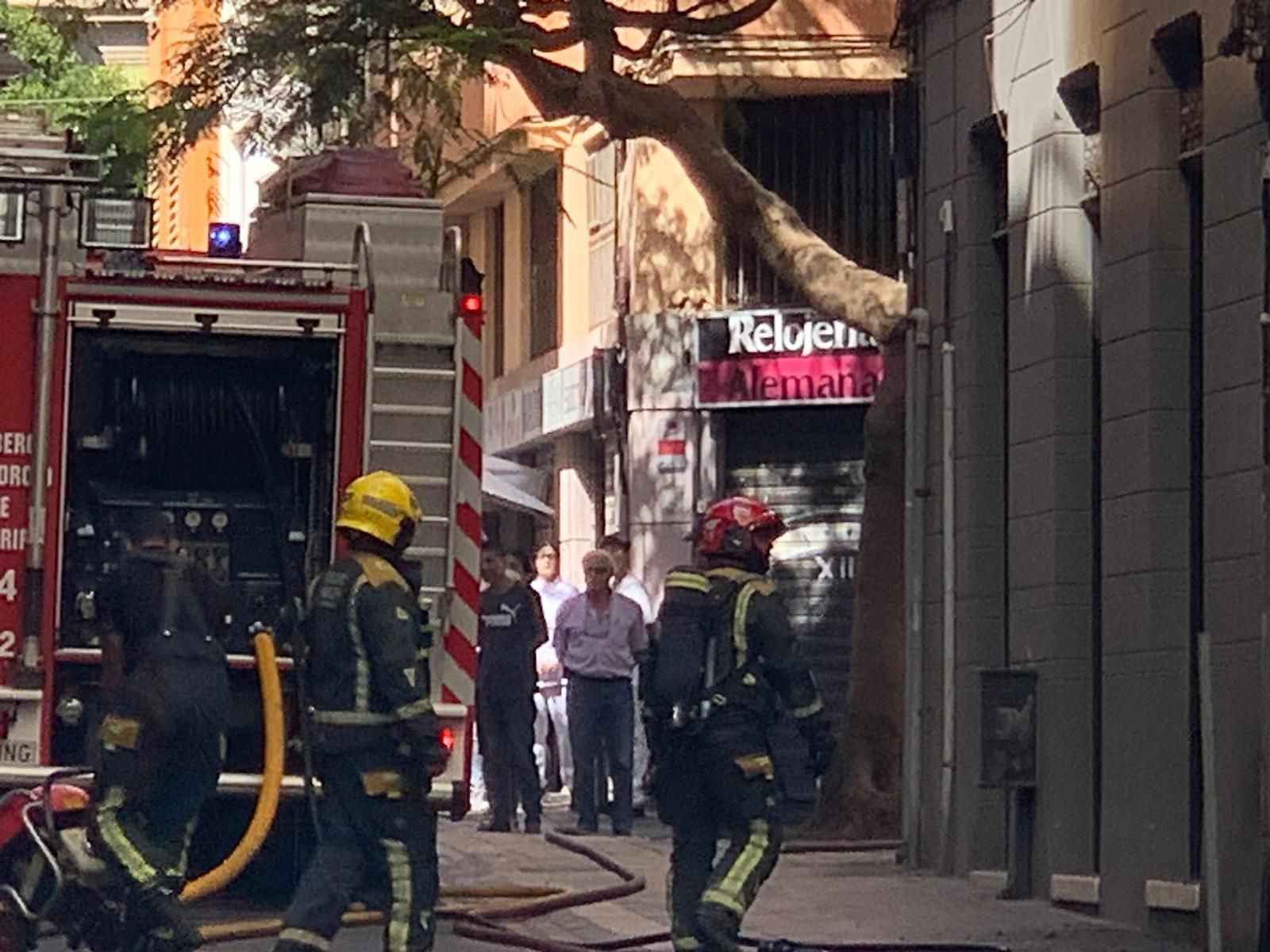 Incendio en la calle Primo de Rivera