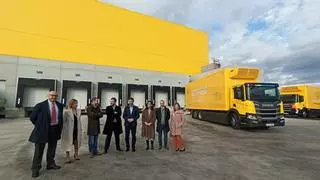 Alimerka abre su almacén frigorífico gigante de Bobes, la primera gran inversión que entra en funcionamiento en el polígono de Siero