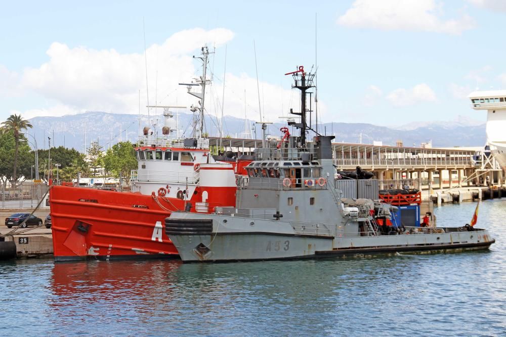 Los buques de la Fuerza Multinacional llegan al port de Palma