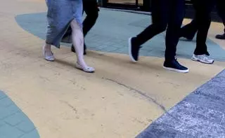 Manchas en la calle San Francisco de Alicante