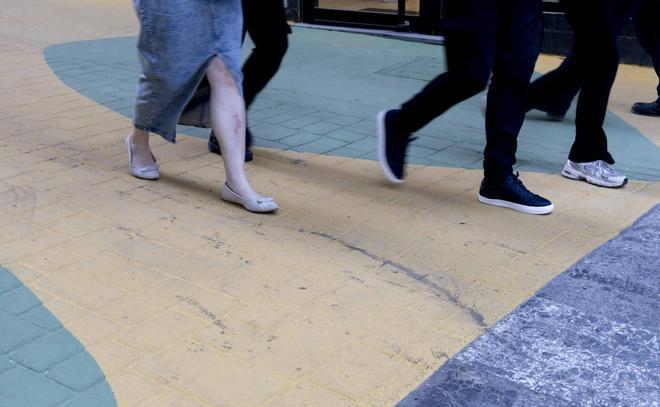 Manchas en la calle San Francisco de Alicante