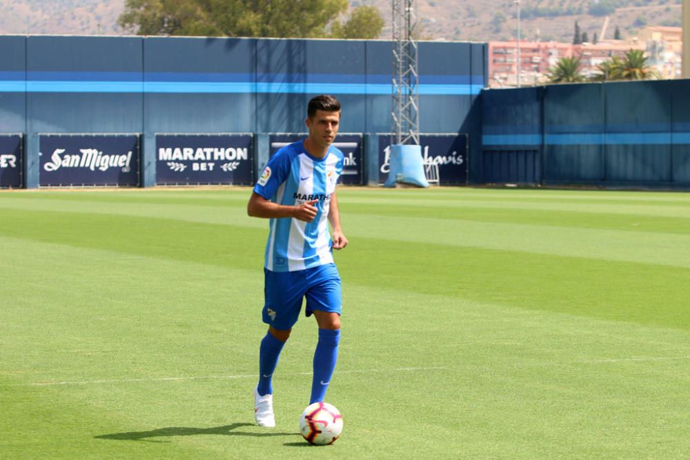 El delantero canario llega a La Rosaleda para acabar con la falta del gol del equipo en los últimos encuentros de preparación