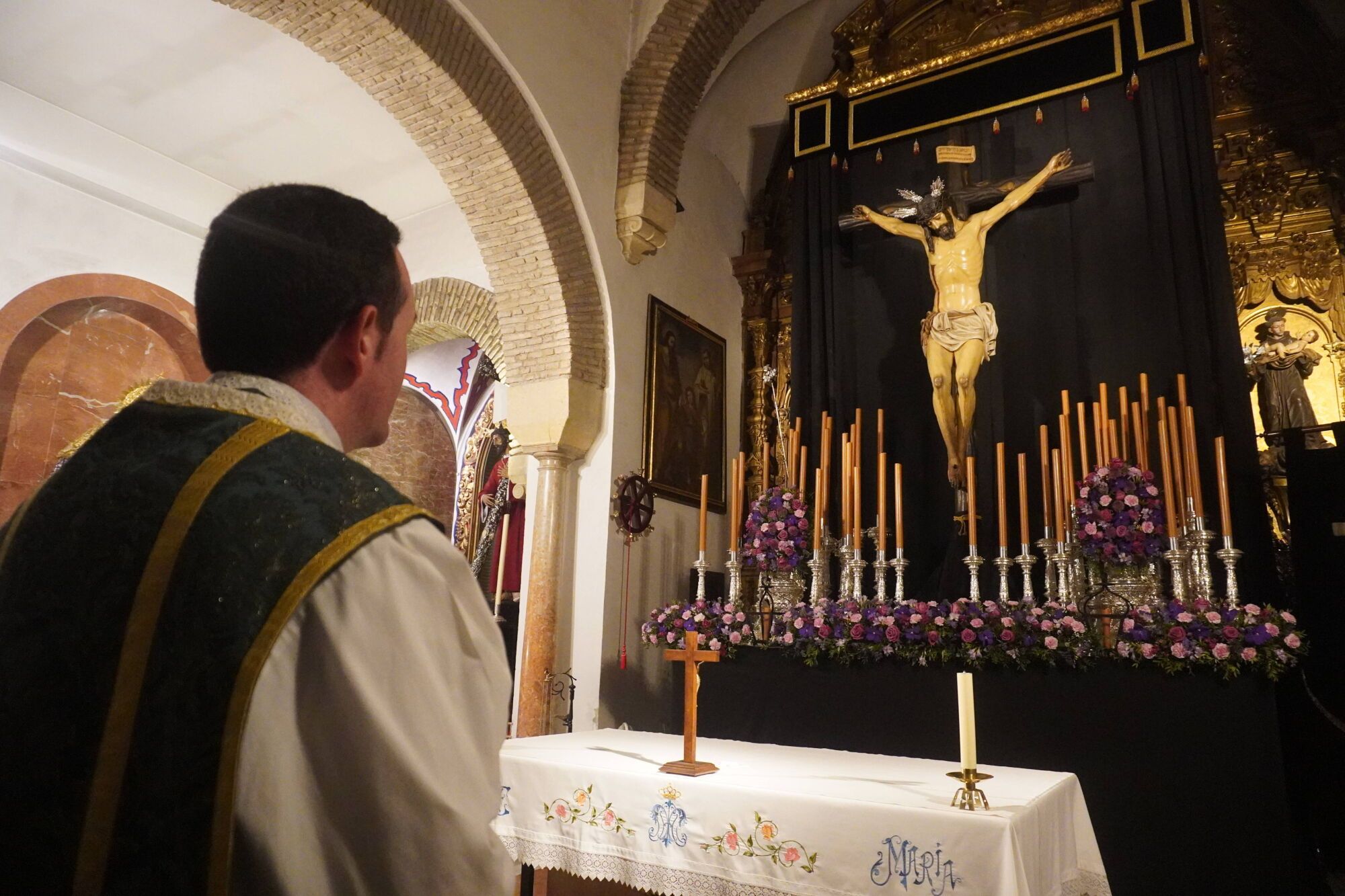 Santísimo Cristo de la Caridad de Pozoblanco ya está  en la iglesia de San José y Espíritu Santo