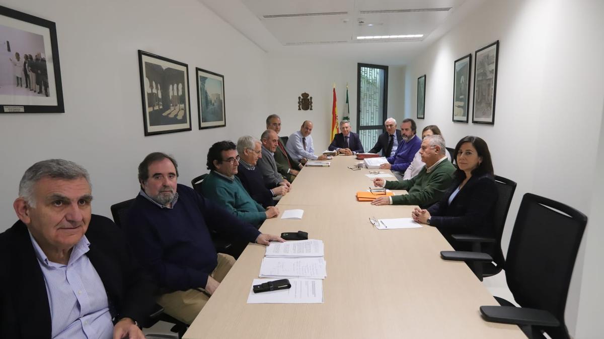Magistrados de la Audiencia Provincial de Córdoba reunidos este viernes.