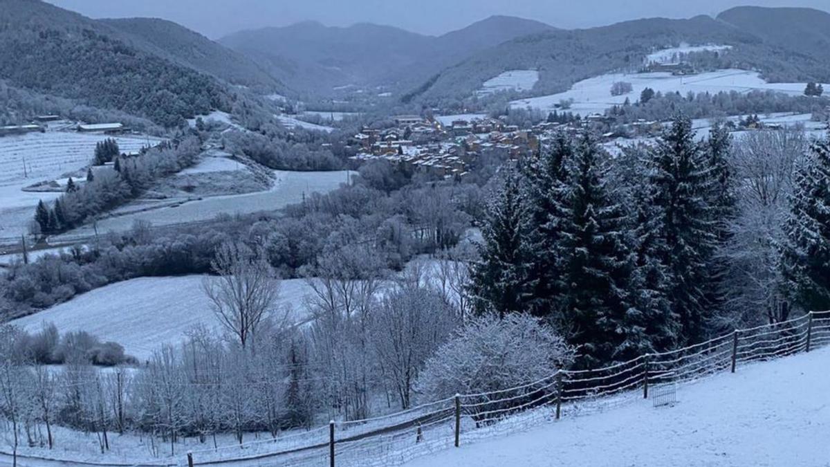 Imatge de Sant Pau de Segúries, ahir. | DIARI DE GIRONA