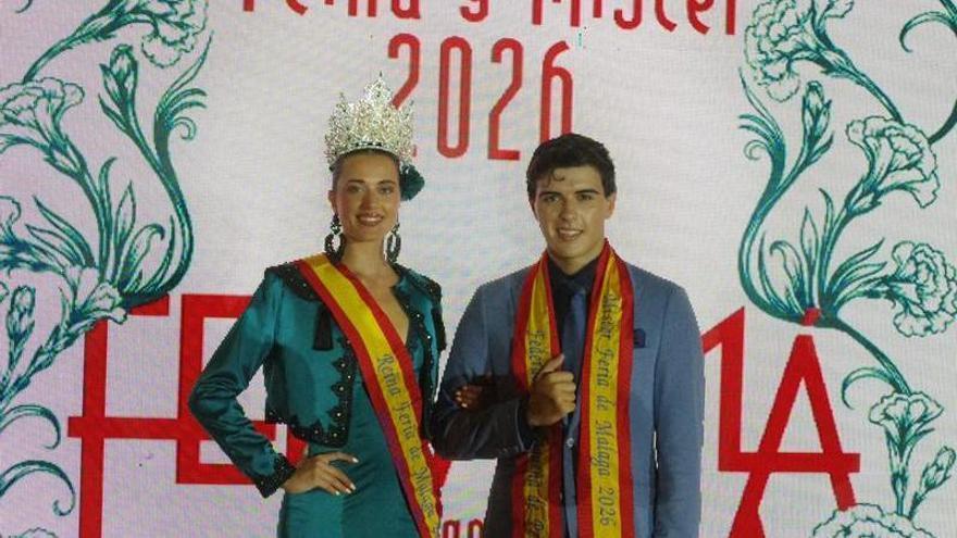 Jorge Aragón y Marta Cañamero,  Míster y Reina de la Feria de Málaga 2026