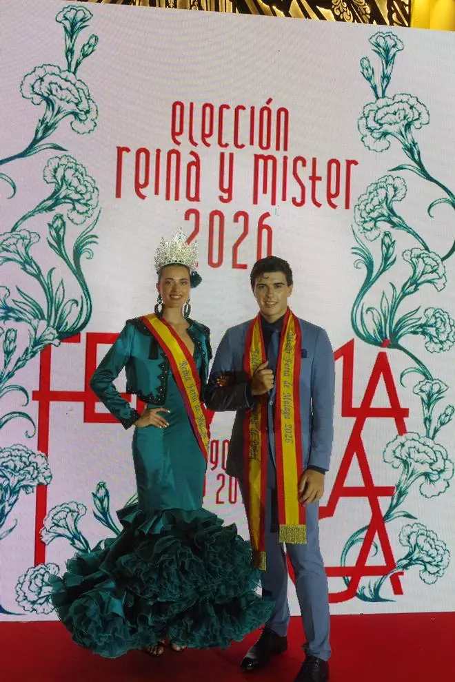 Jorge Aragón y Marta Cañamero,  Míster y Reina de la Feria de Málaga 2026