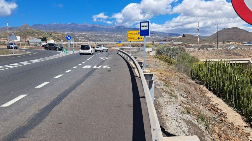Parada de guaguas de Oroteanda, en San Miguel de Abona.
