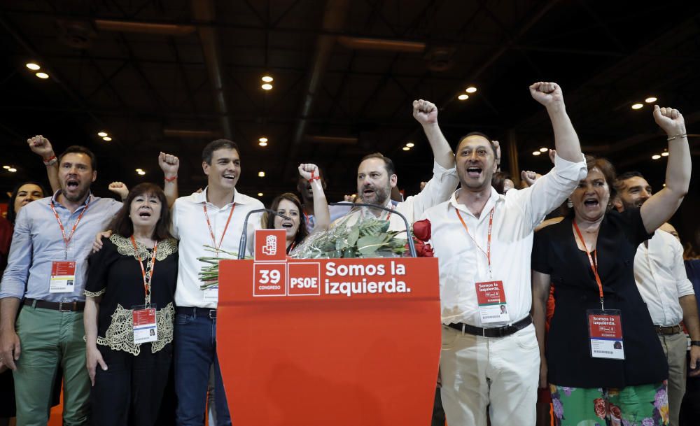 Clausura del Congreso Federal del PSOE, el 18 de junio de 2017.