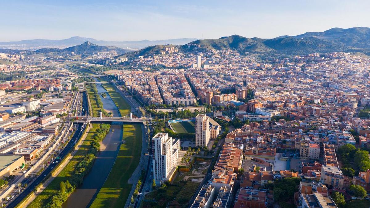 Vista aerea de Santa Coloma del Gramenet