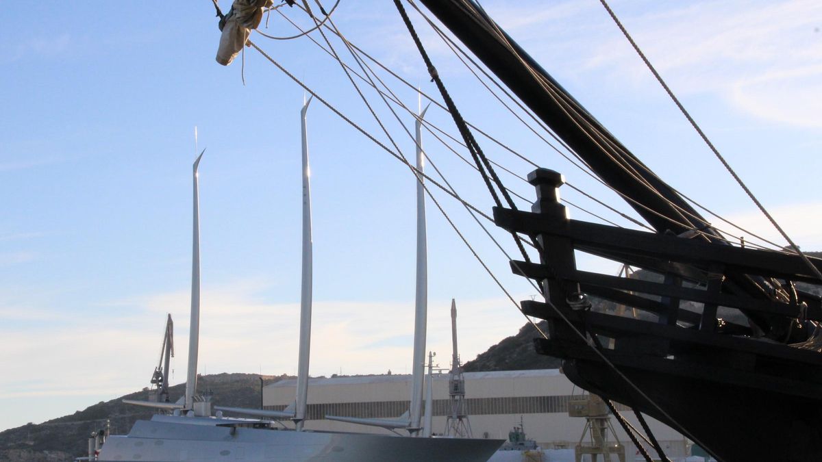 Barcos en el Puerto de Cartagena.