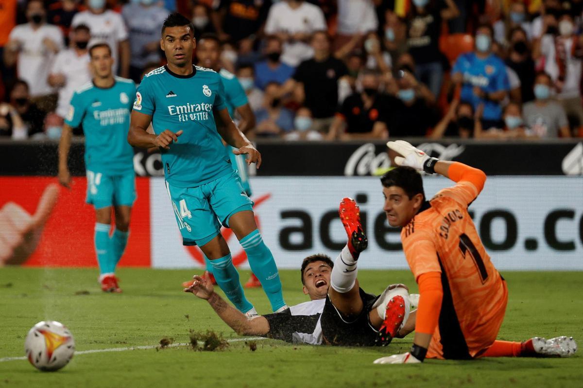 El día que Hugo Duro se estrenó contra el Real Madrid