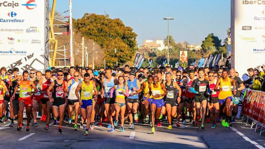 Salida del 10K Valencia Ibercaja