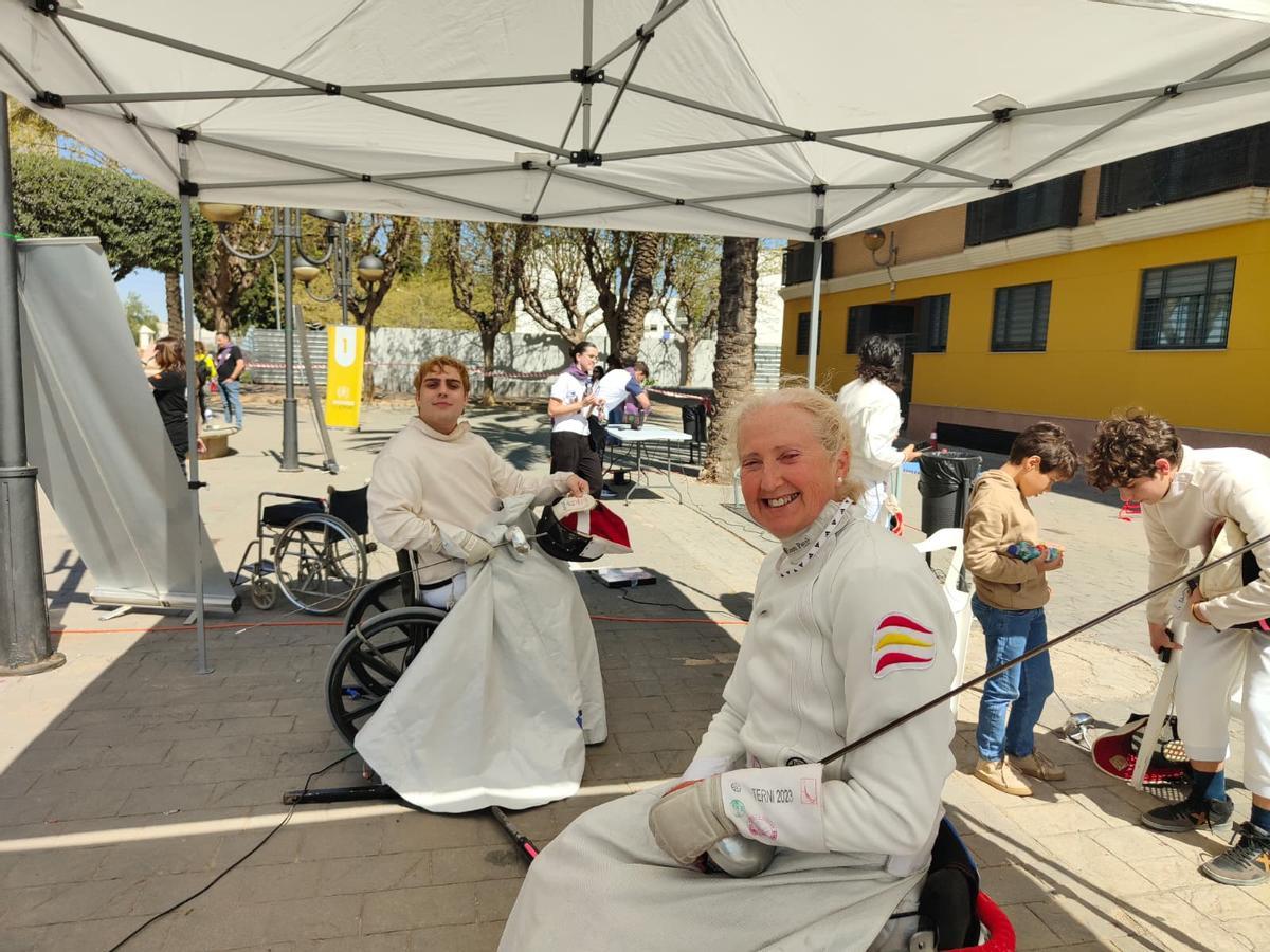 Begoña Garrido, tiradora paralímpica de esgrima adaptada.