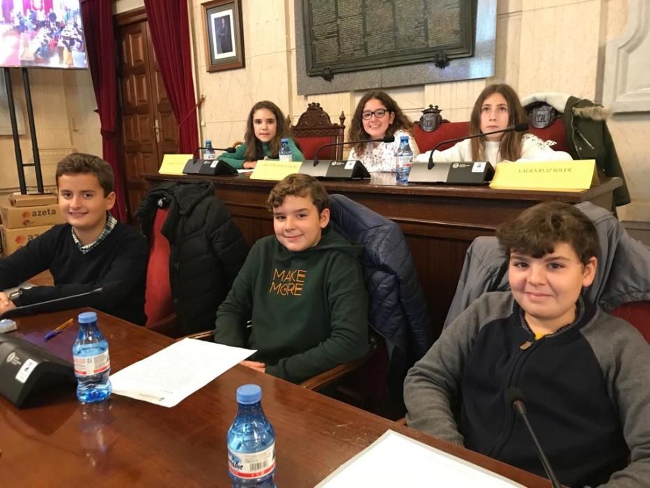 El Ayuntamiento de Málaga celebra el pleno infantil