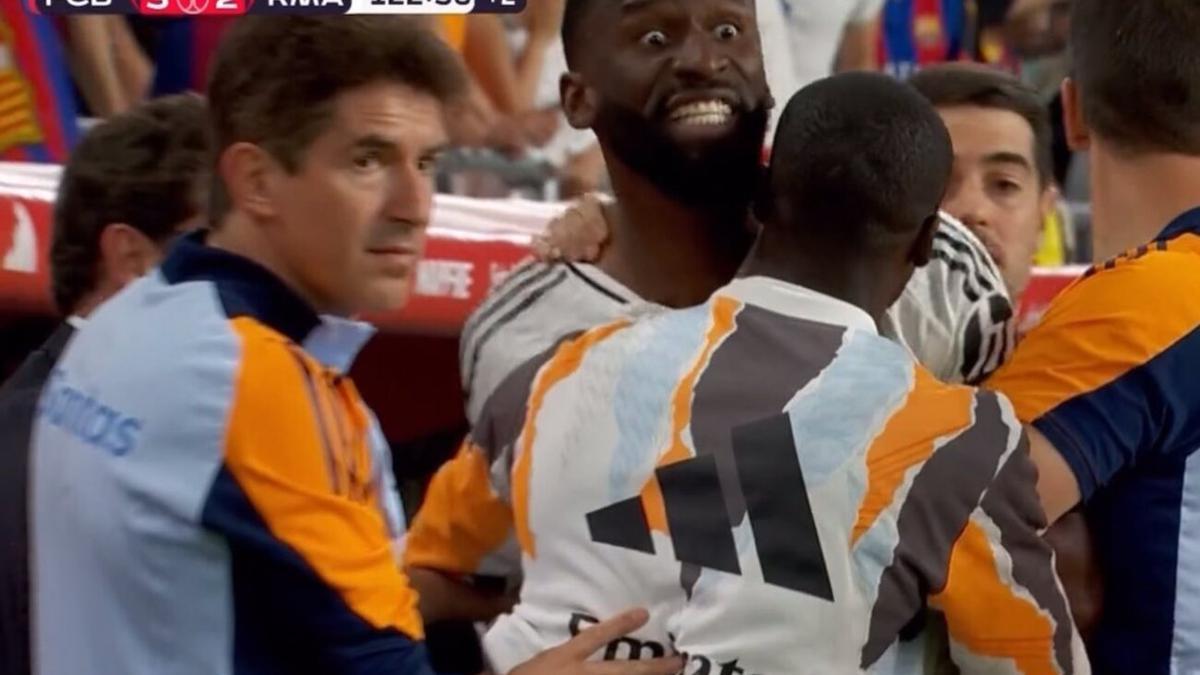 Antonio Rüdiger, fuera de sí