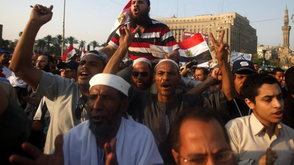 Los manifestantes han vuelto a la plaza Tahrir de El Cairo