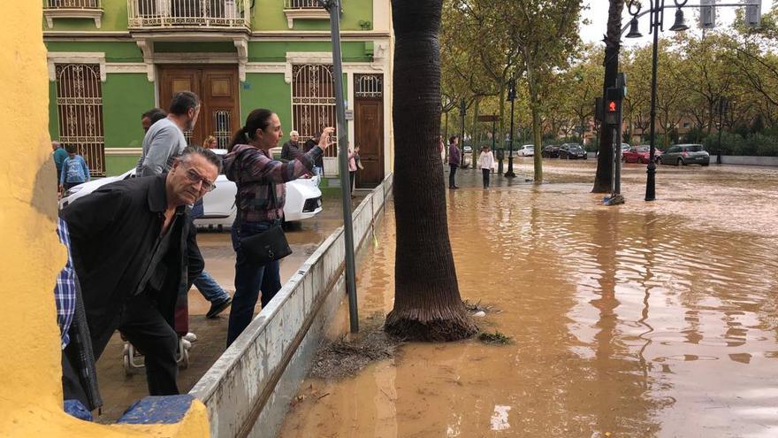 Así ha quedado la el barranco de Aldaia con la subida del caudal