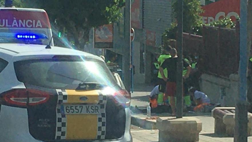 Imagen de la intervención policial en Alicante.