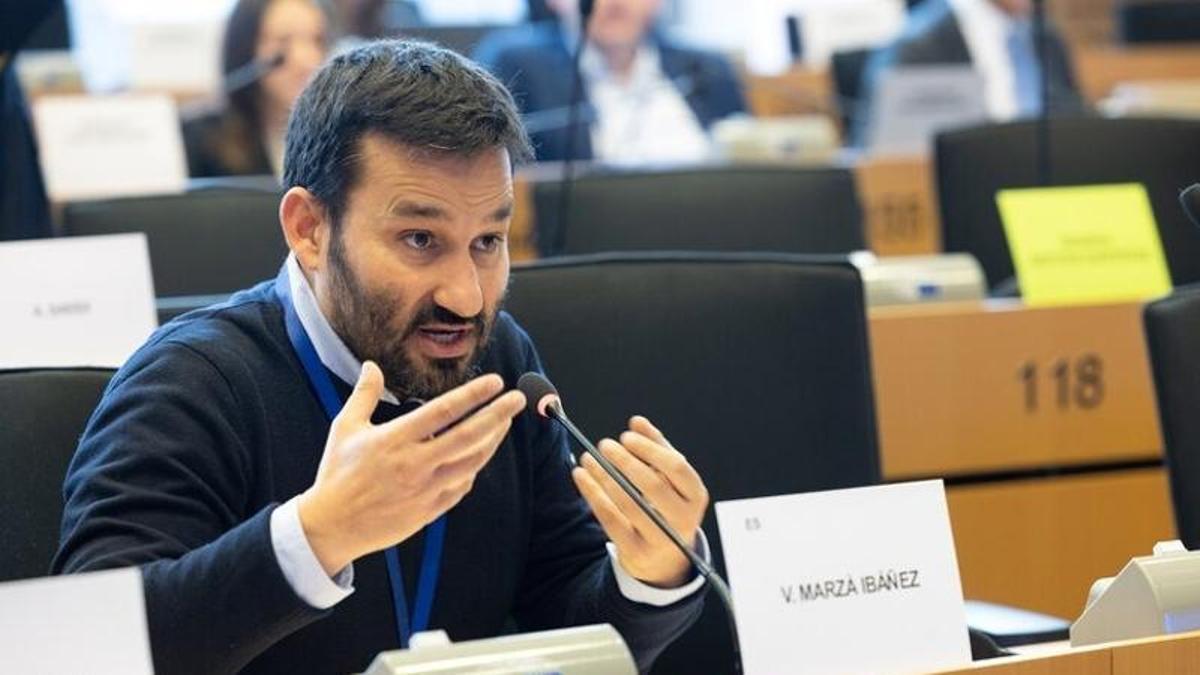 Vicent Marzà, en la Eurocámara.
