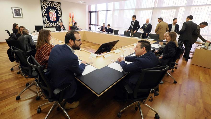 Reunión de la Junta de Portavoces de las Cortes de Castilla y León.