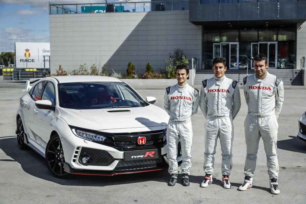 Marc Márquez, Dani Pedrosa y Toni Bou en el Jarama