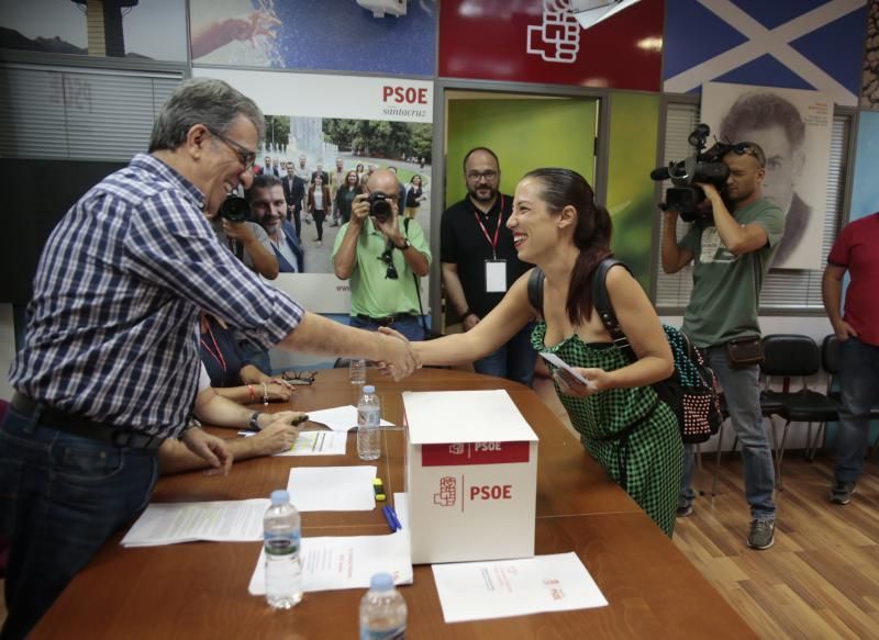 Votaciones primarias del PSOE en Tenerife
