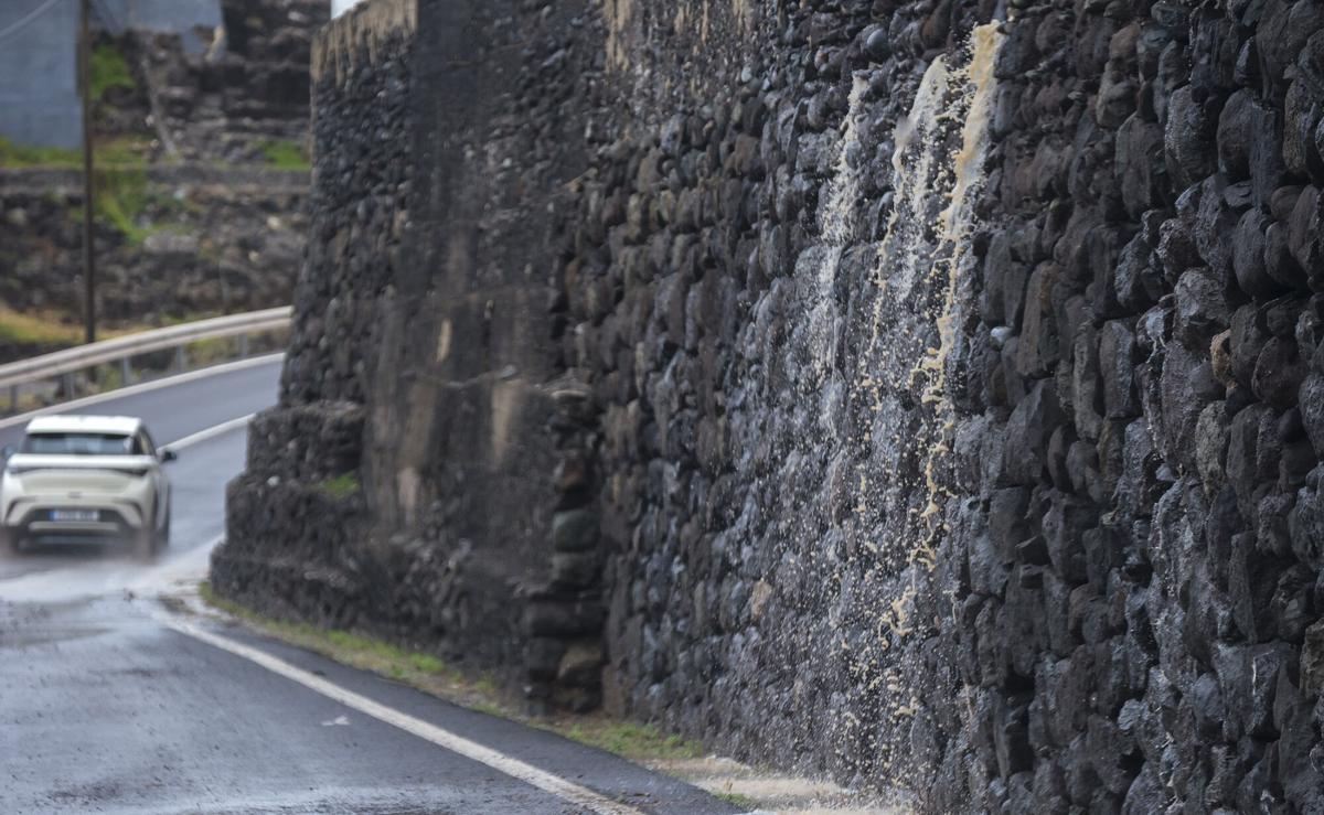 Efecto de la tormenta Therese norte de Gran Canaria