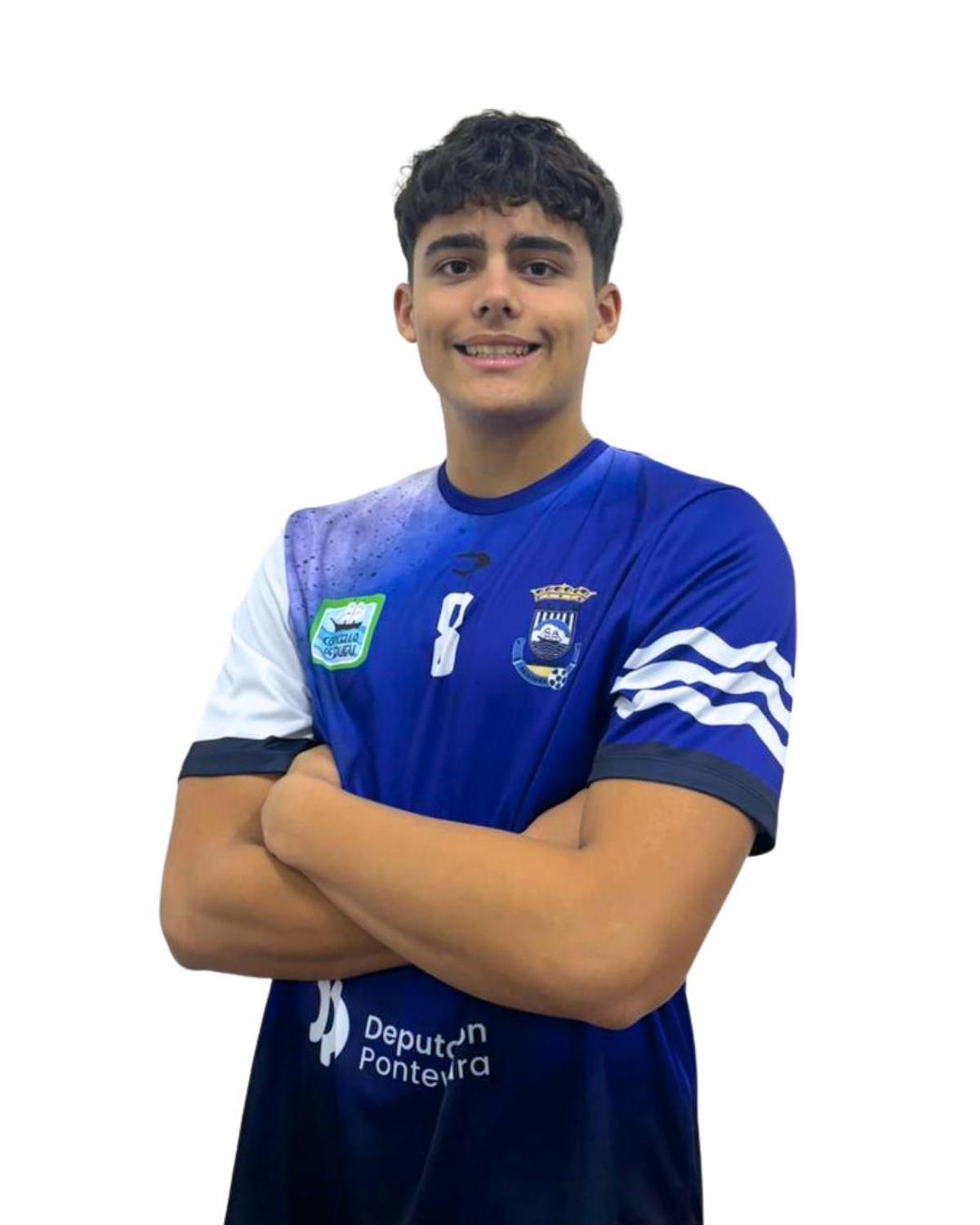 Pablo Arce, jugador del Bueu Atlético.