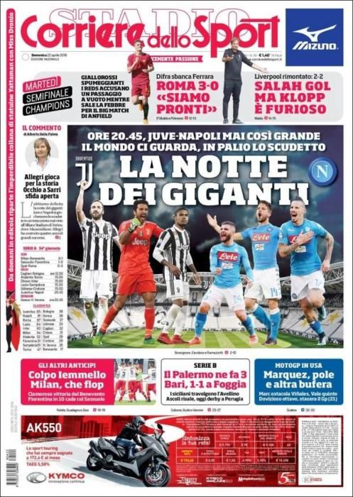 Portadas deportivas del domingo 22 de abril