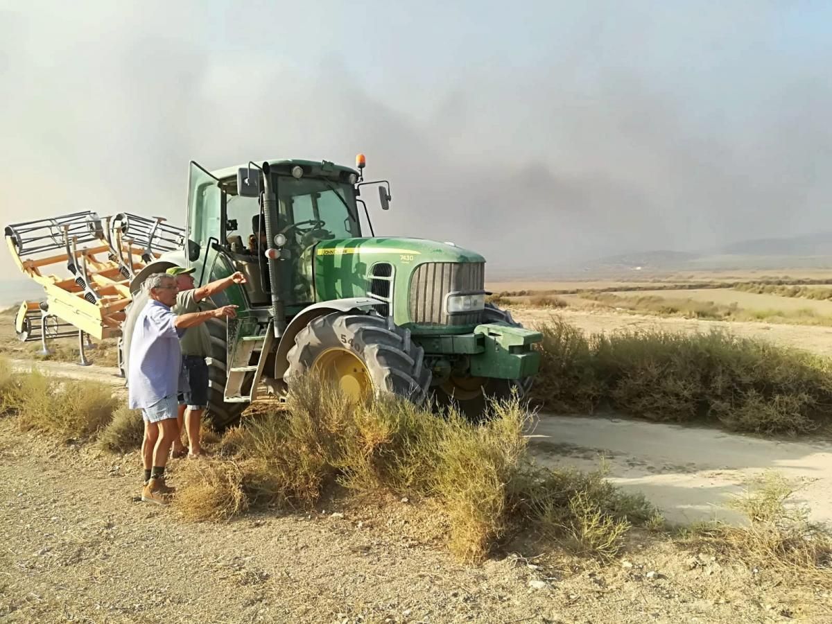 Impresionante incendio en la sierra de Alcubierre