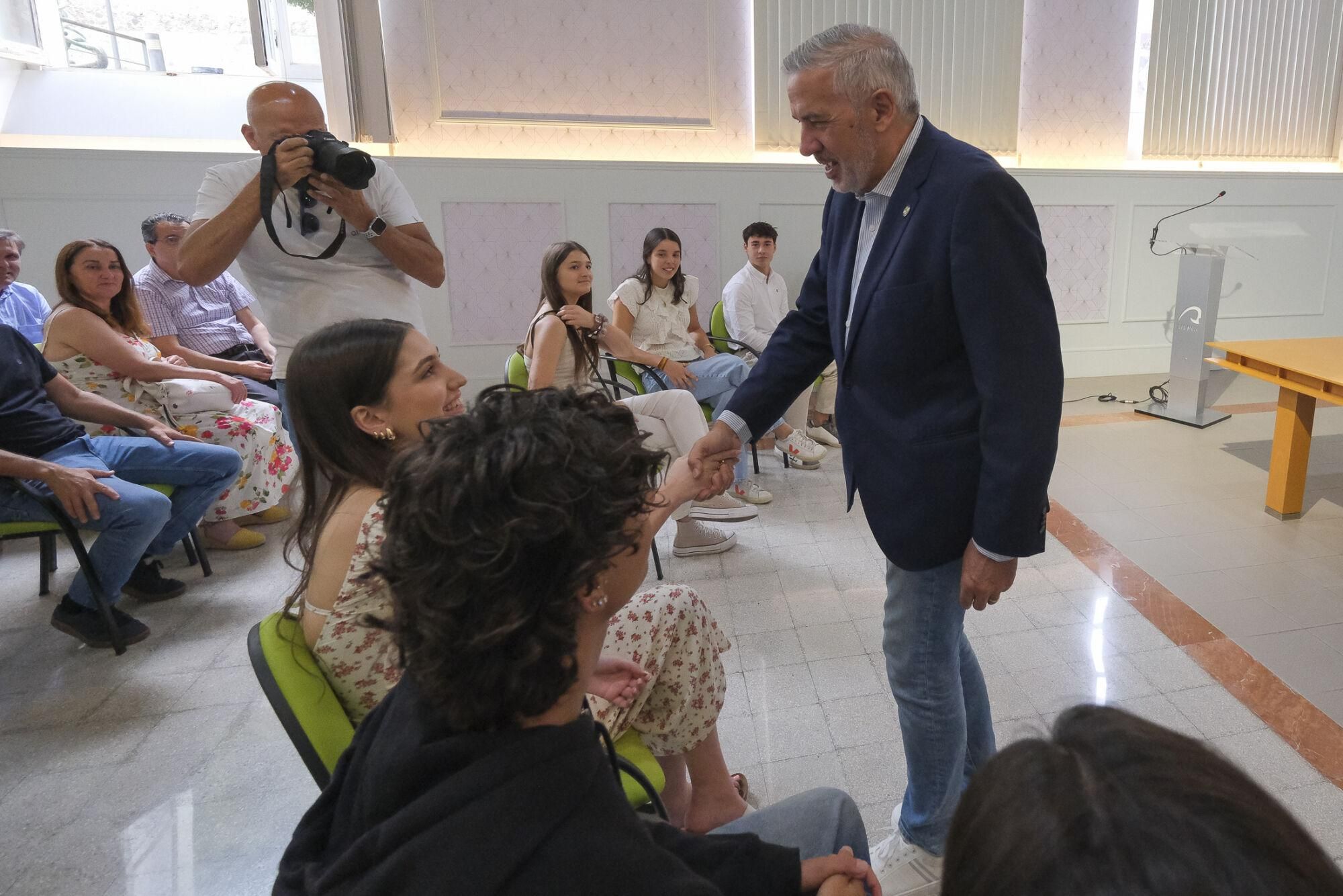 Recepción de la ULPGC a los estudiantes con mejores calificaciones en la PAU de junio 2025