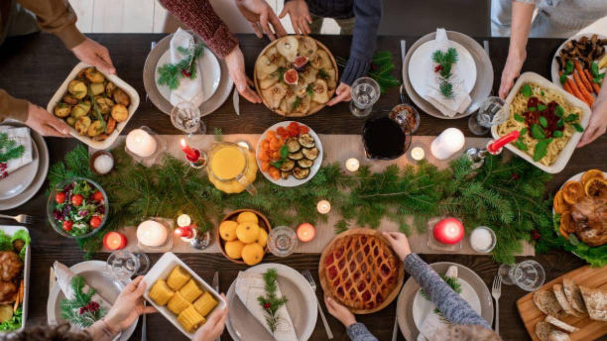 Una cena de Navidad