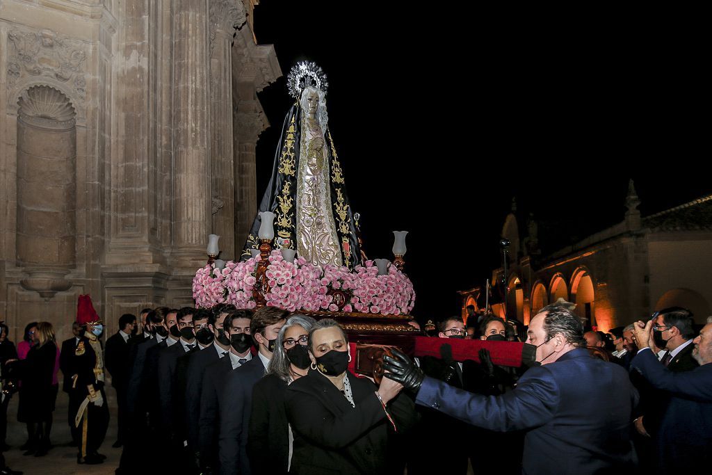 Semana Santa de Lorca 2022: Virgen de la Soledad del Paso Negro, iglesia y procesión