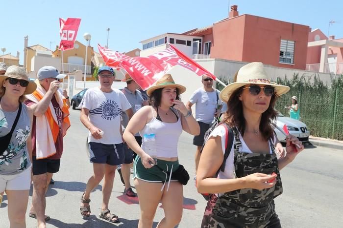 Protesta del sector de la hostelería en La Manga