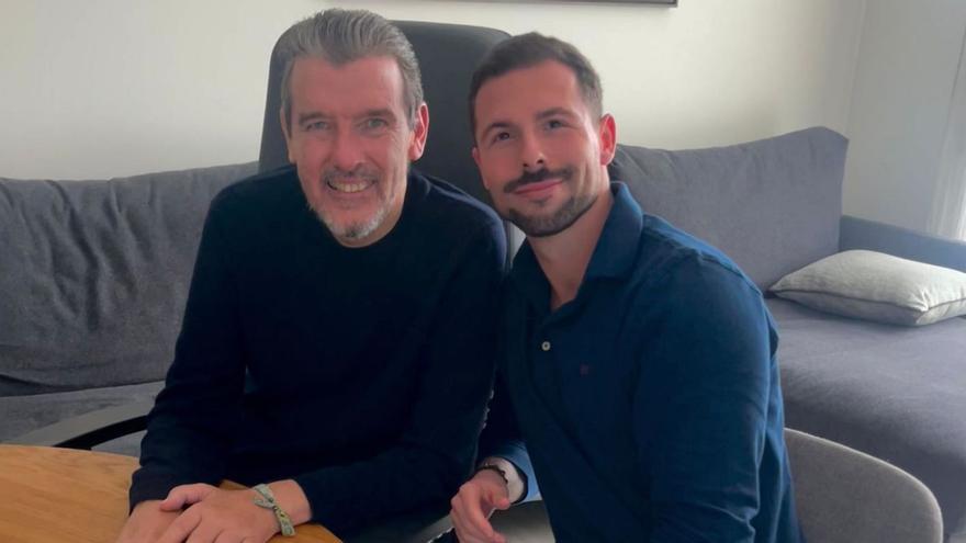 Juan Carlos Unzué, a la izquierda, con Pelayo González. |