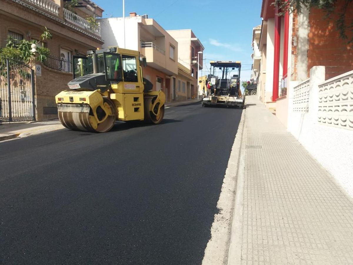 Obras en Riba-roja de Túria.