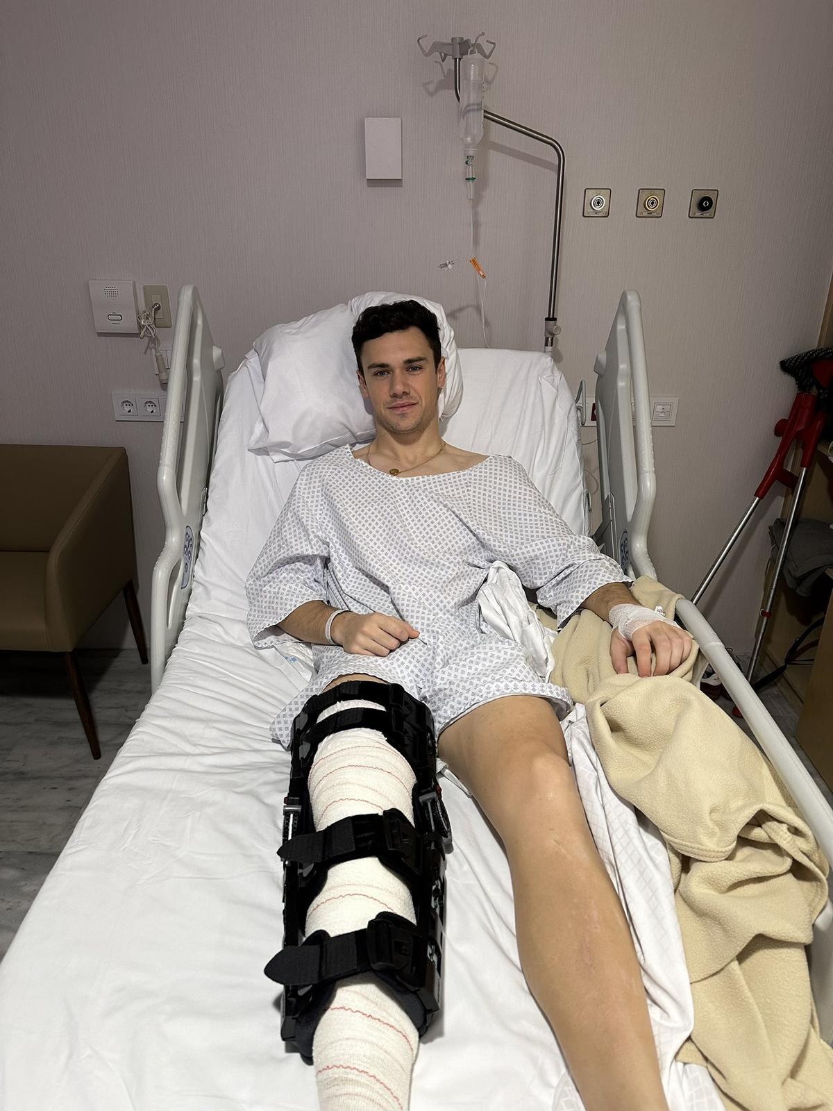 Euse Monzó ya ha sido operado de su rotura del ligamento cruzado anterior