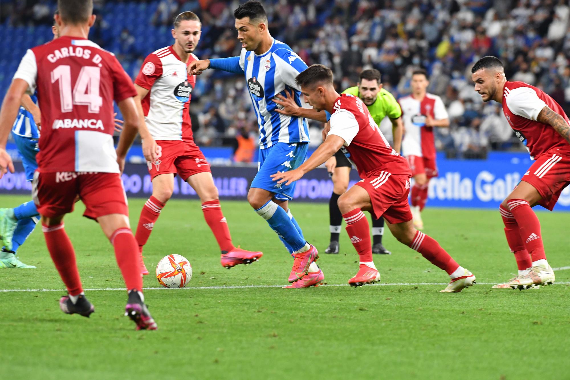 El Dépor golea al Celta B en Riazor