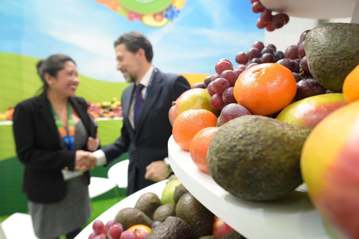 Un pabellón en Fruit Logistica, en una imagen de archivo