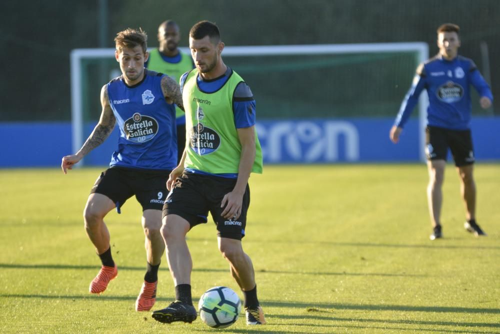 Lucas inicia la semana con trabajo sobre el césped