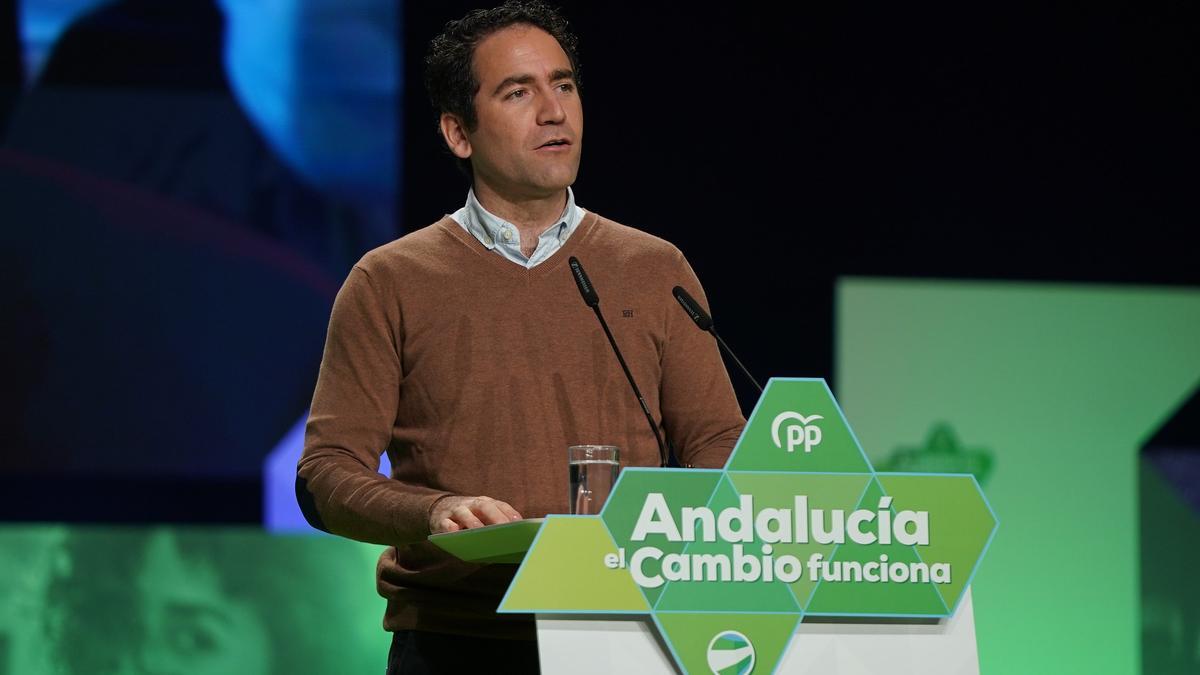 Teodoro García Egea, en el congreso del PP andaluz.