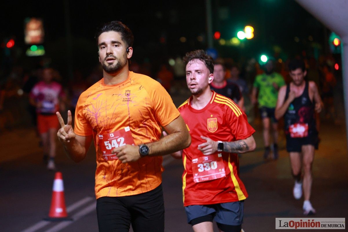 Las mejores imágenes de la carrera nocturna de Murcia