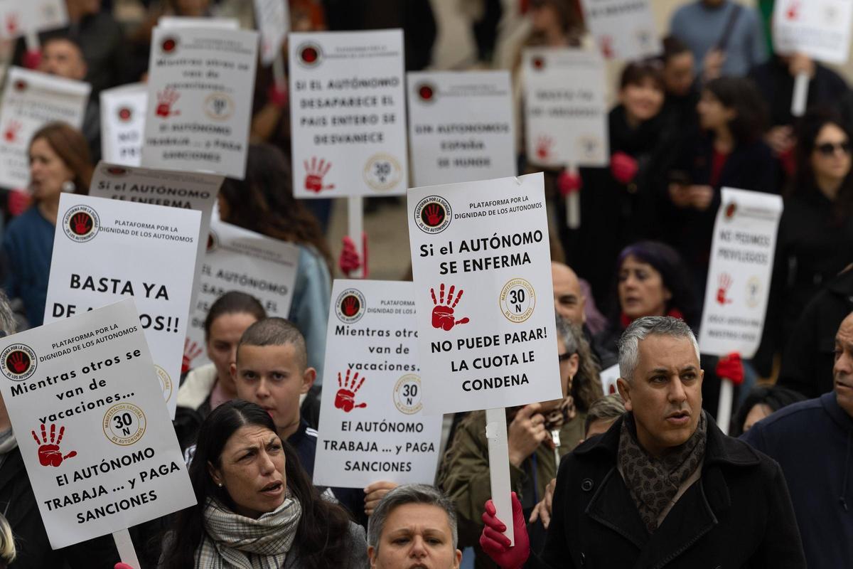Movilización de trabajadores autónomos en Ibiza