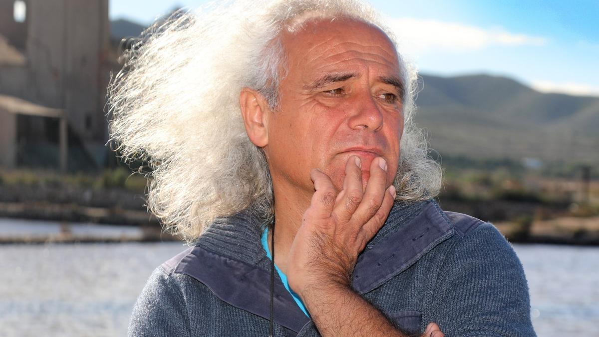 Pedro García en las salinas de Marchamalo.