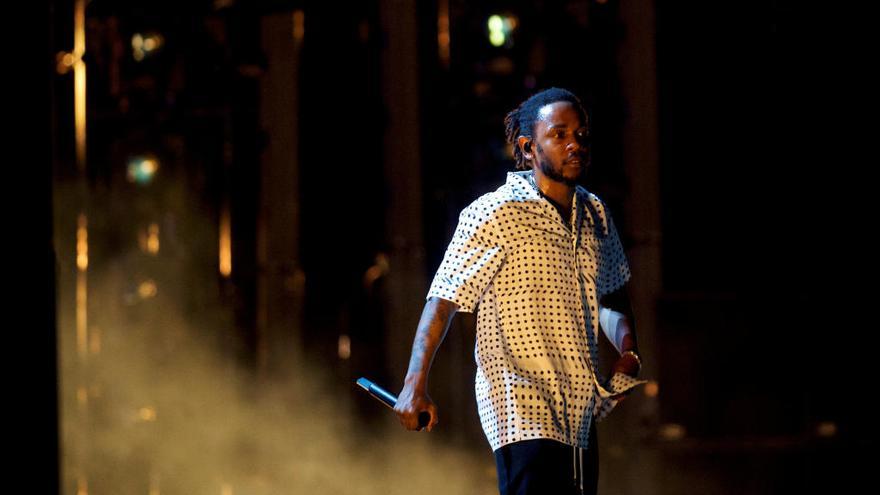 Kendrick Lamar en uno de sus conciertos.