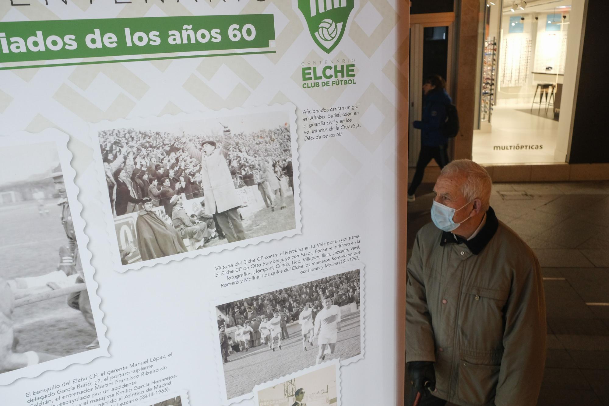 La exposición "100 años de sentimiento franjiverde" llega al centro de la ciudad