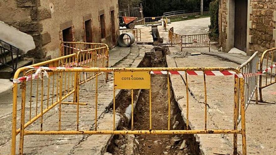 Les obres del clavegueram nou que es va fer a Ardèvol